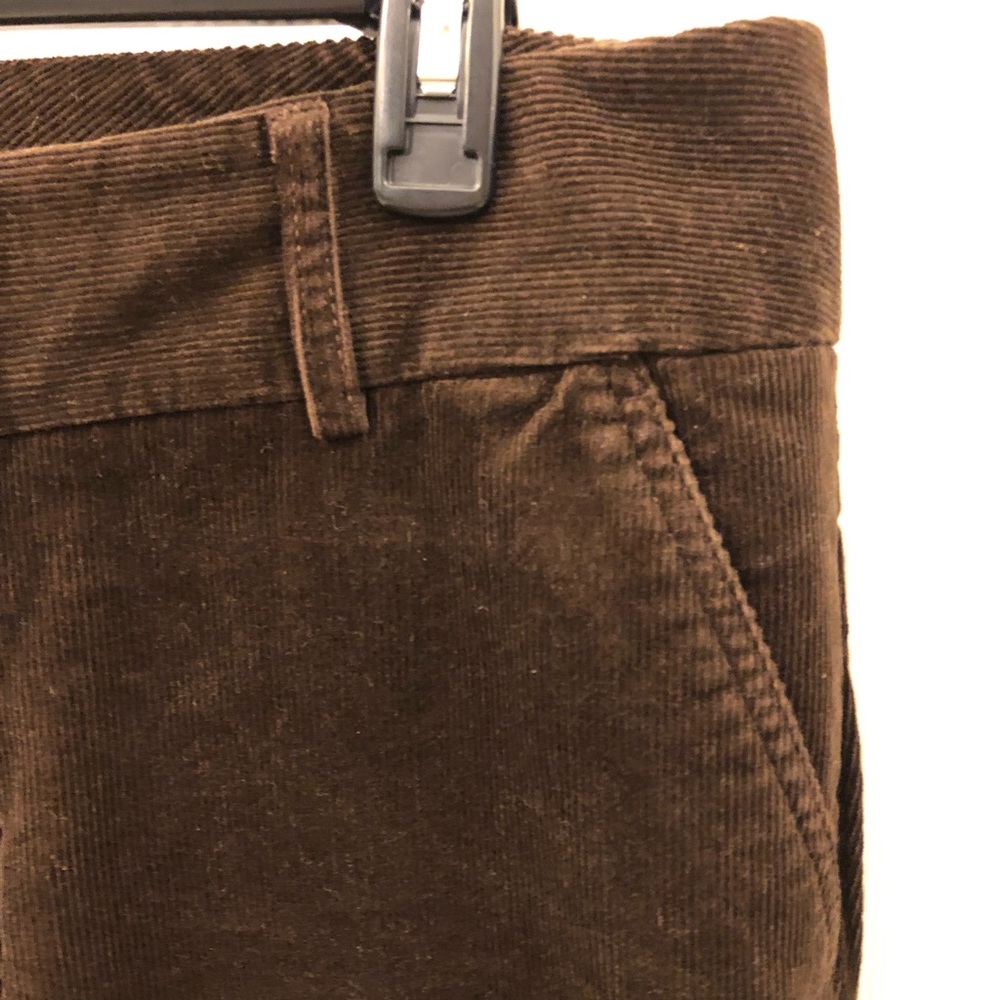 Brown Corduroy Bootcut Pants